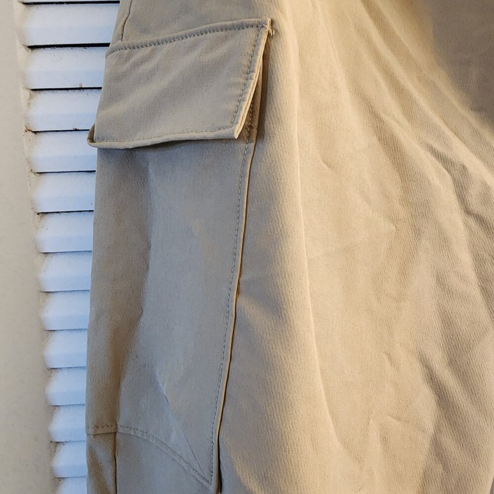 mens abercrombie fitch traveler cargo joggers light khaki SIZE XL - Picture 6 of 7